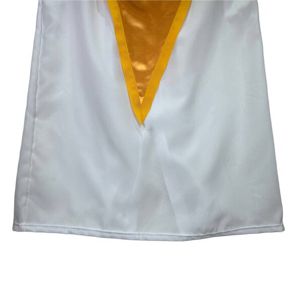 Oak Hall Graduation Gown Choir Robe Newnan Georgia Cougars Stole 5'0-5'2 White - Picture 4 of 11